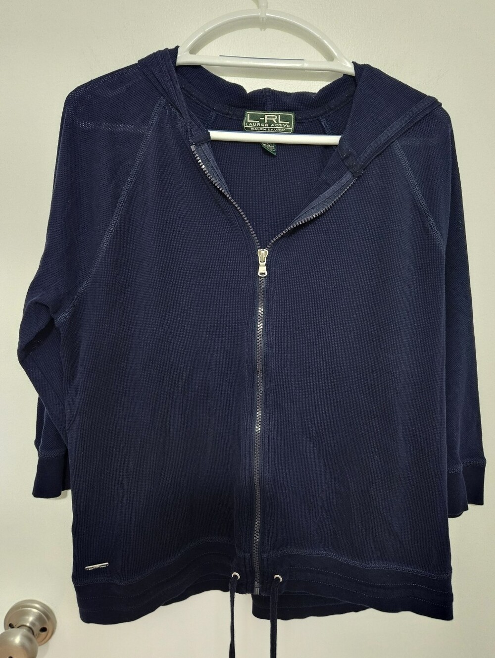 Lauren Ralph Lauren Active Full Zip Sweatshirt 1X Navy Blue